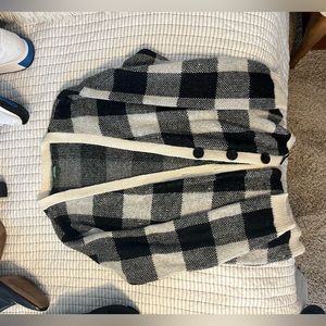 Checkered cardigan